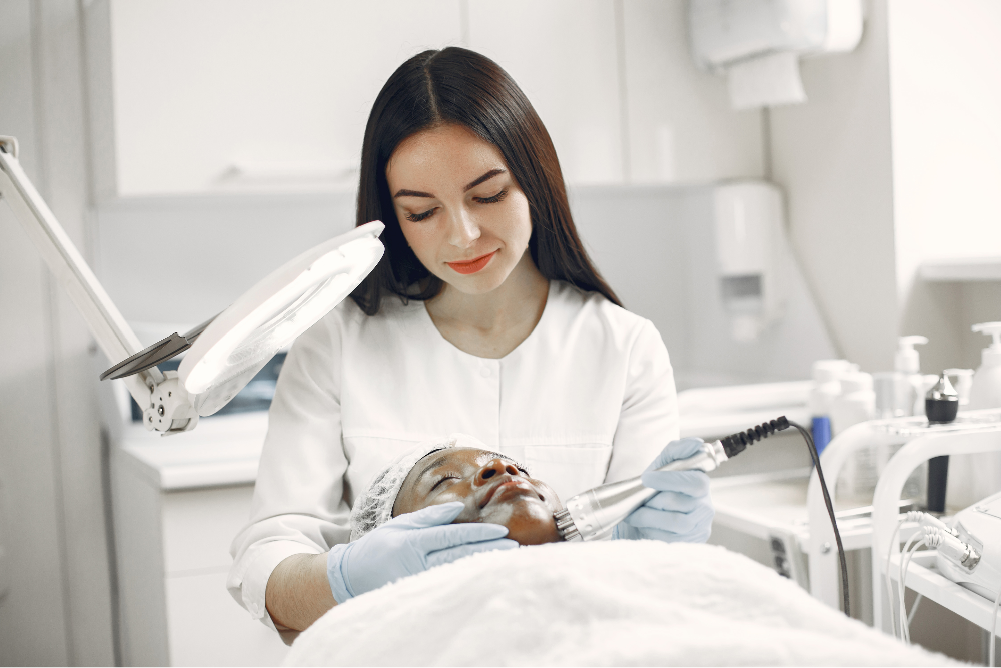 Esthetitican at work