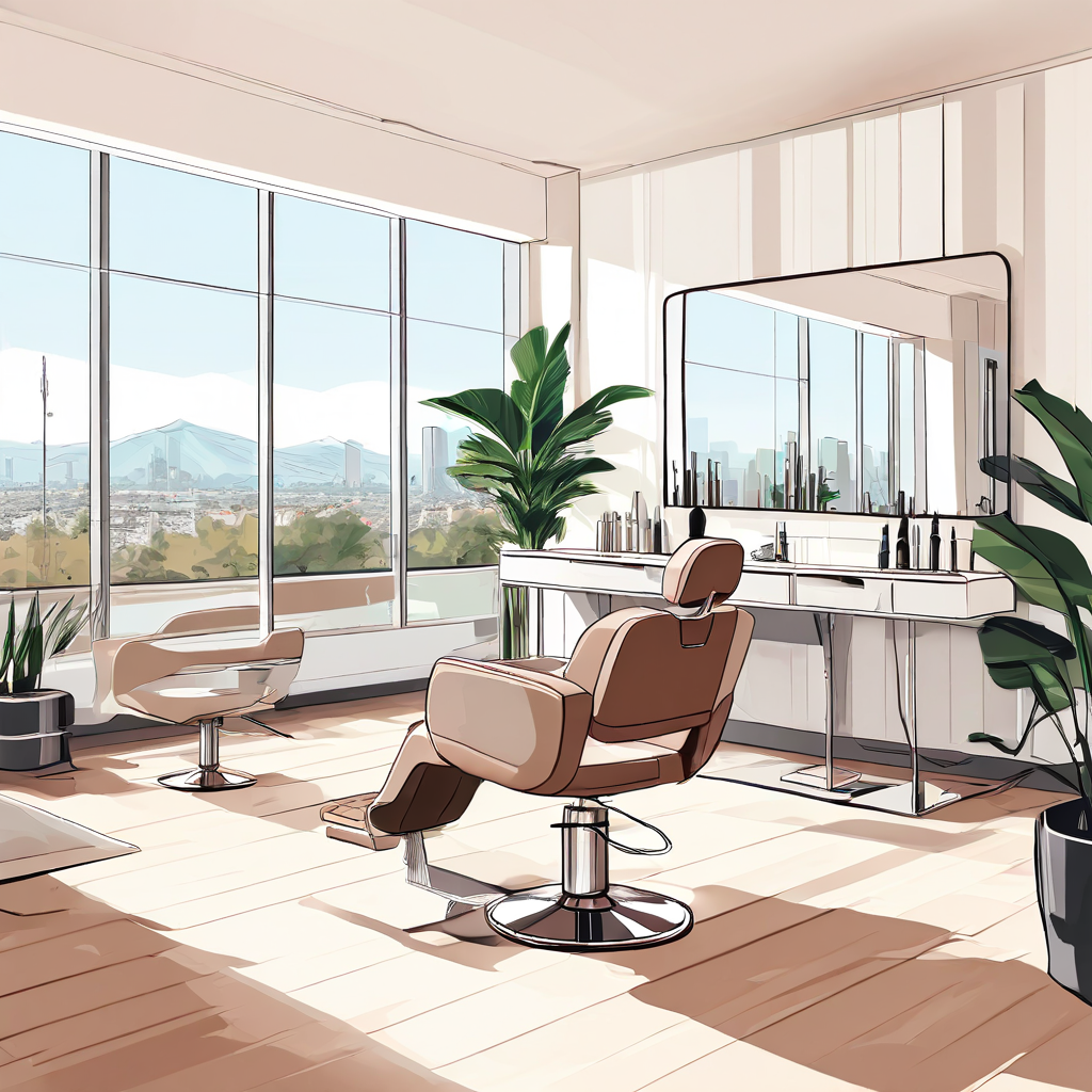 Salon Chair in Los Angeles Salon Suite