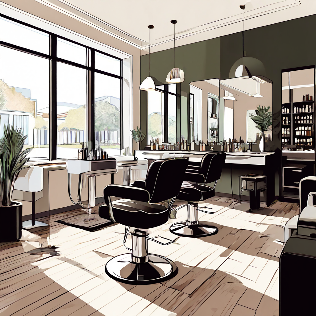 Artistic Depiction of Salon Suite Rentals in Houston