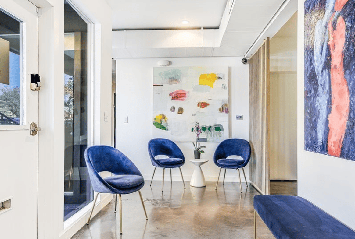 Luxury salon suite available at Shine on 41st for beauty professionals. Modern, stylish space with c.