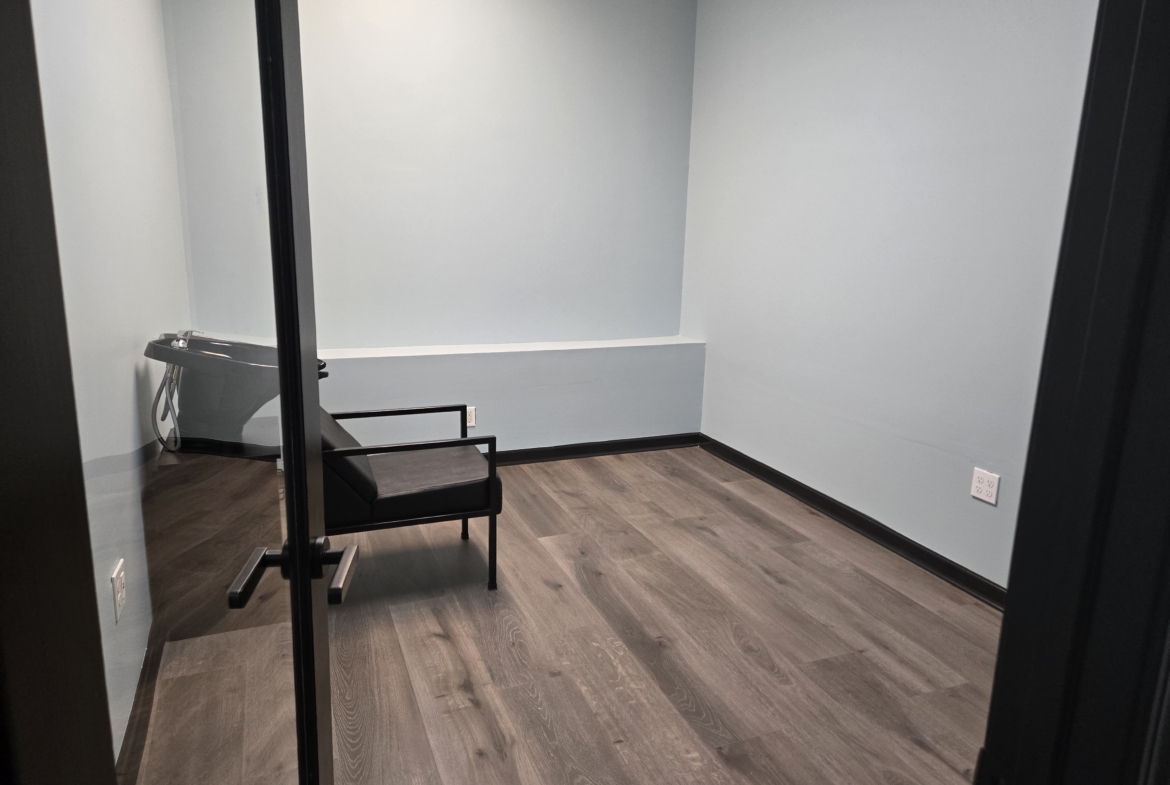 Private salon rental room for beauty professionals and stylists.